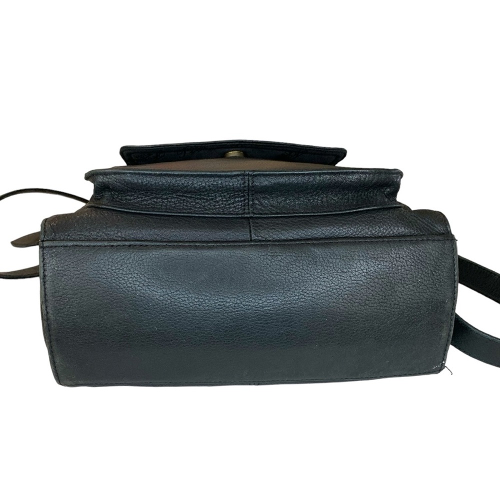 FOSSIL BLACK VINTAGE PEBBLED LEATHER CROSSBODY BAG - Picture 5 of 8